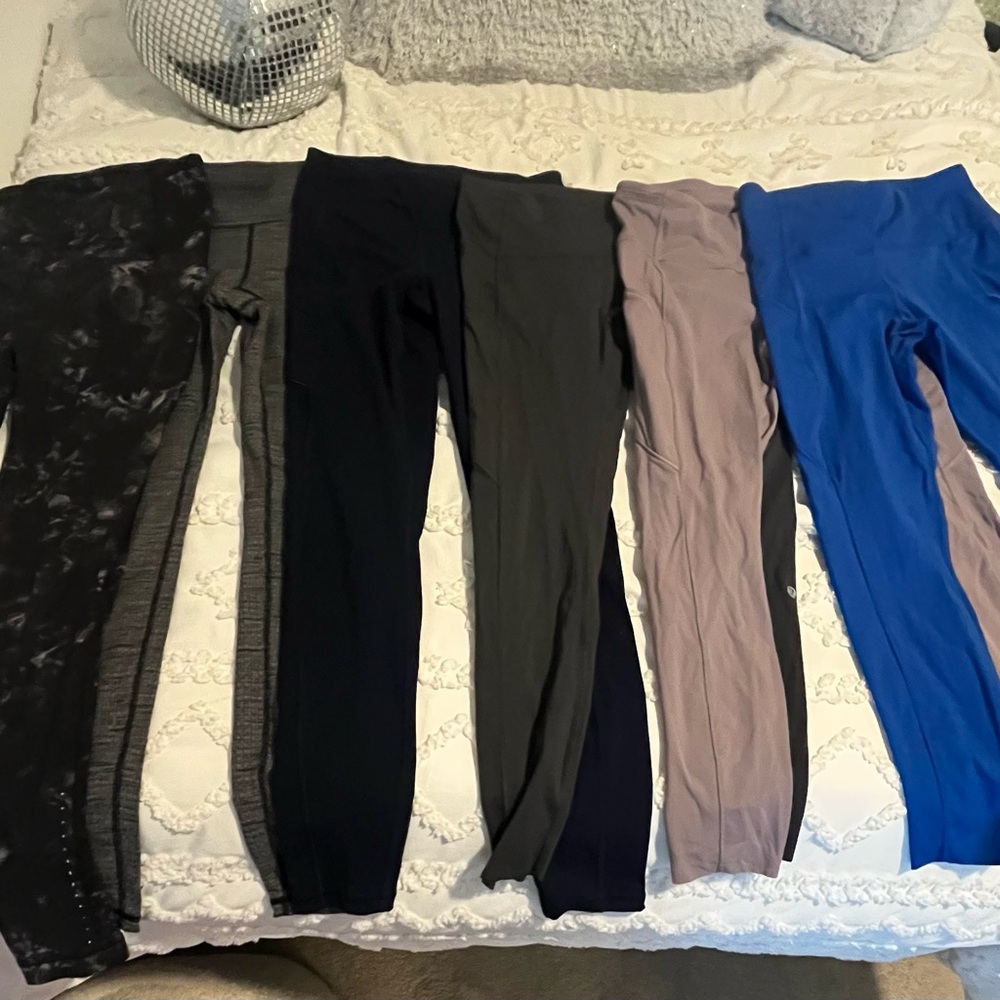 lululemon athletica Women's Leggings - Black, Gray, Pink, Blue